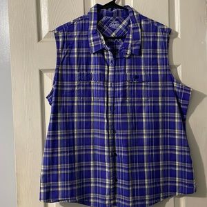 Cabela’s Sleeveless Plaid Shirt